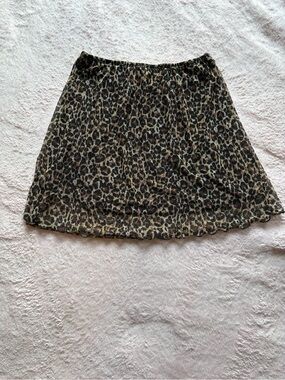 See You Monday Leopard Print Mini Skirt - Brown & Black